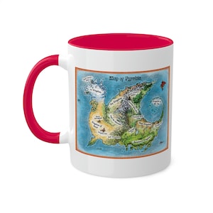 Wings of Fire Classic Map of Pyrrhia Colorful Mugs, 11oz | Wings of Fire Mug | Wings of Fire Pyrrhia Map| WOF Dragon Fans | Wings of Fire