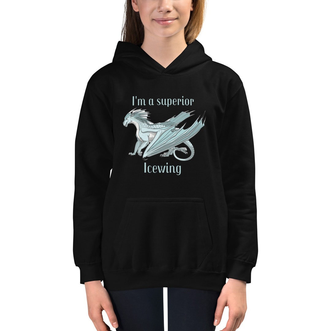 Wings of Fire Unisex Kids Hoodie, Superior Icewing, Frost, I'm a