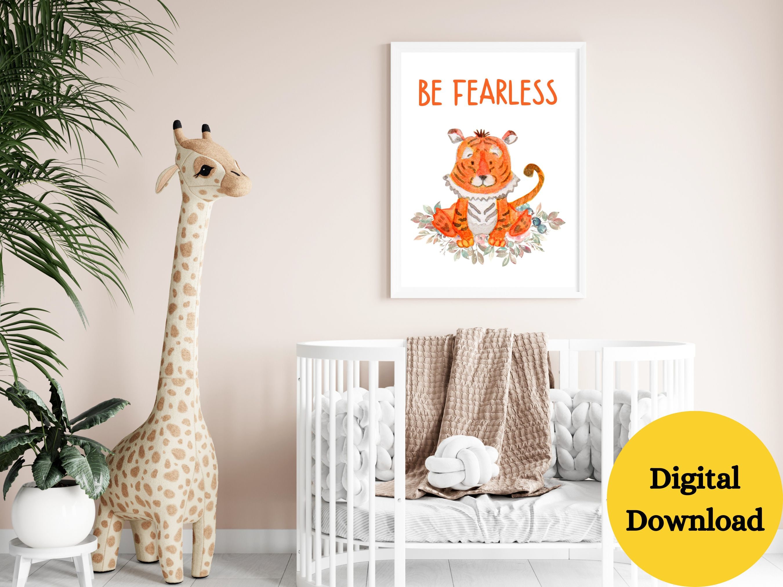 Printable Nursery Poster, Safari Print, Nursery Printable, Neutral ...