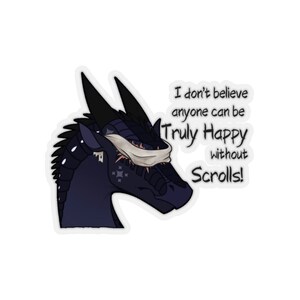 Wings of Fire Sticker, Sunny sticker, Wings of Fire, WOF, Truly Happy without Scrolls, Nightwing Sticker 画像 2