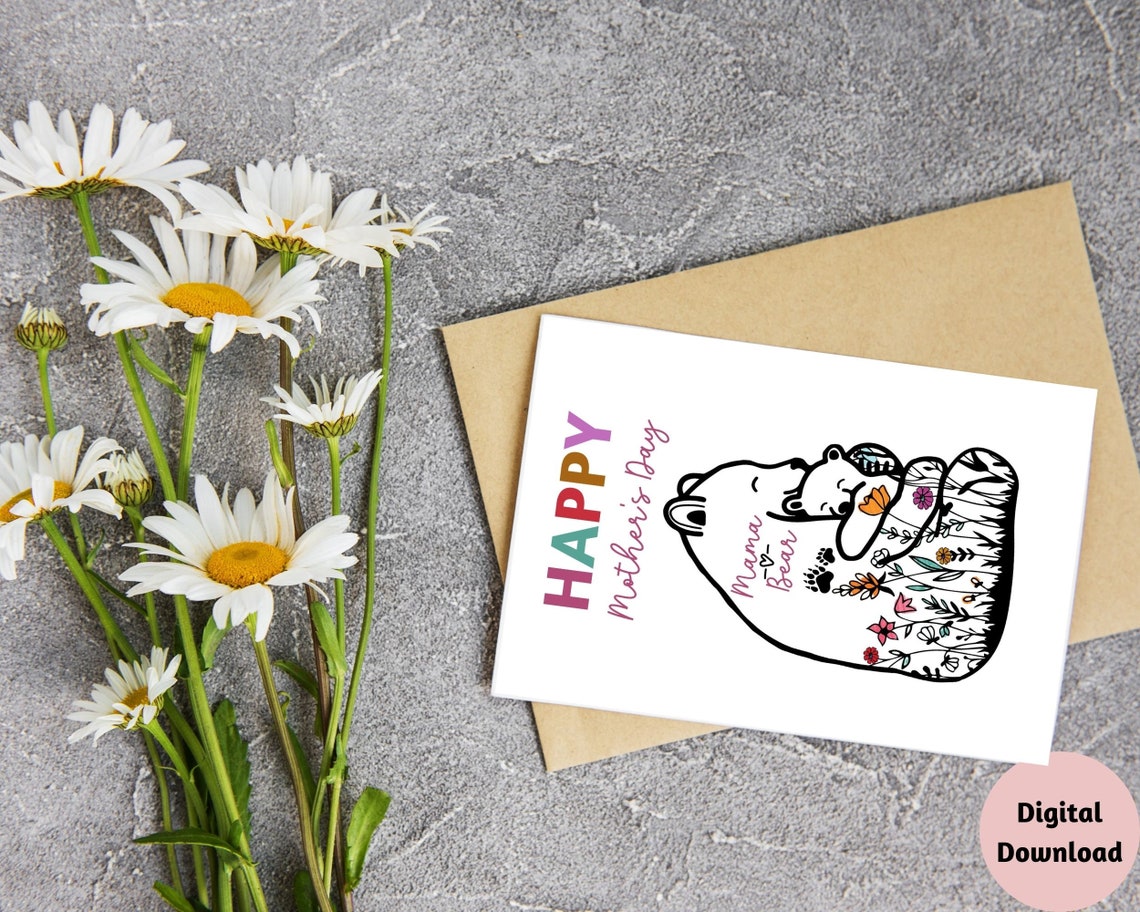 Printable Mothers Day Greeting Card, Mother's Day Greeting Card ...