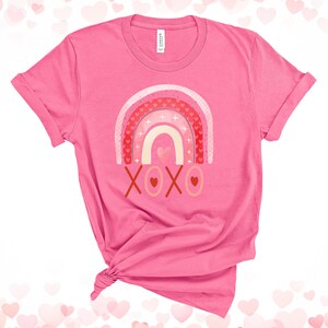 Valentines Day Shirt, Heart Shirt, Valentines Day Shirts For Women, Teachers Valentines Day Shirt, Rainbow Valentines Day Shirt, Cute Shirt