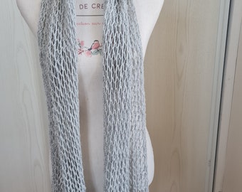 gray cloud scarf