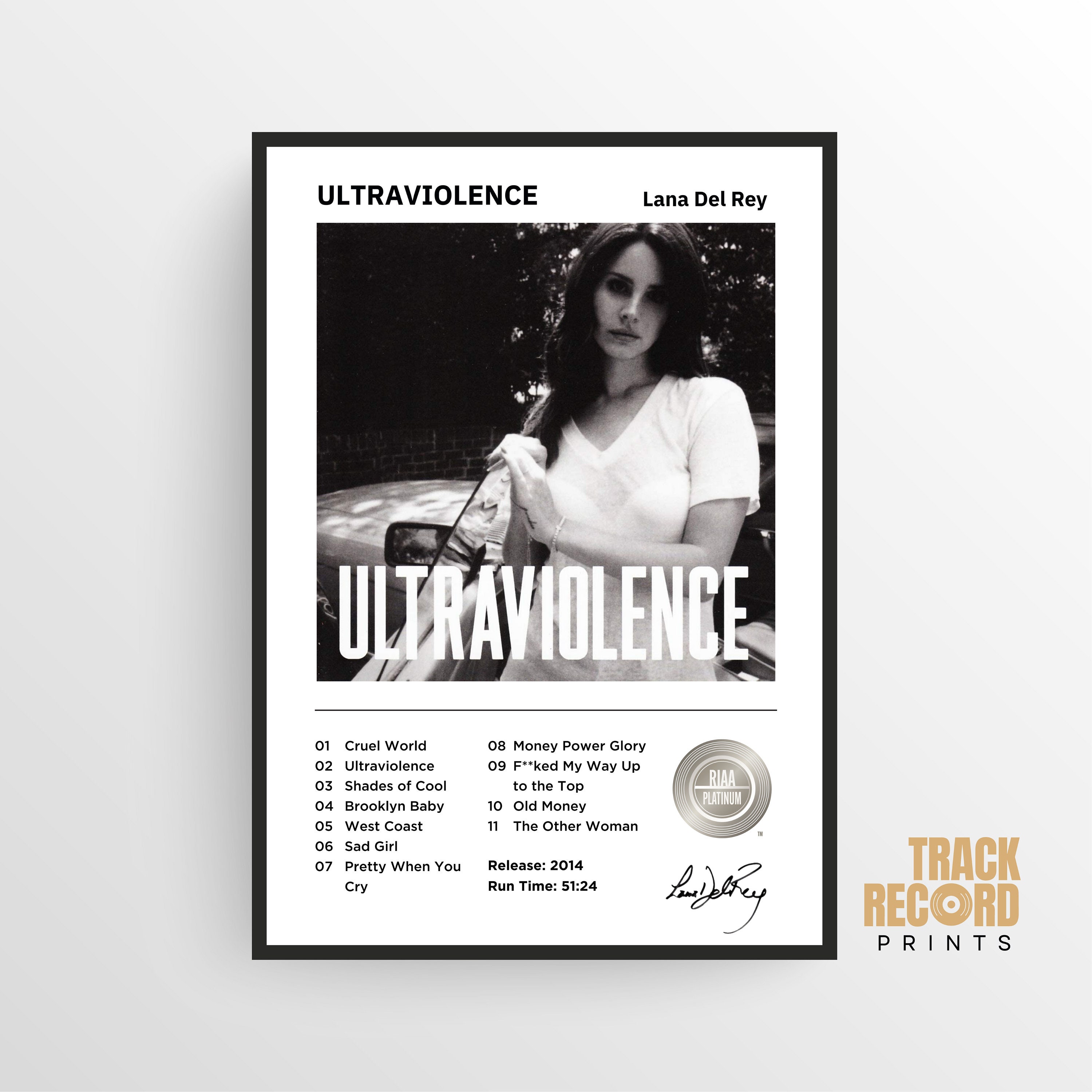 Lana Del Rey Ultraviolence Album Cover Poster Print - Etsy