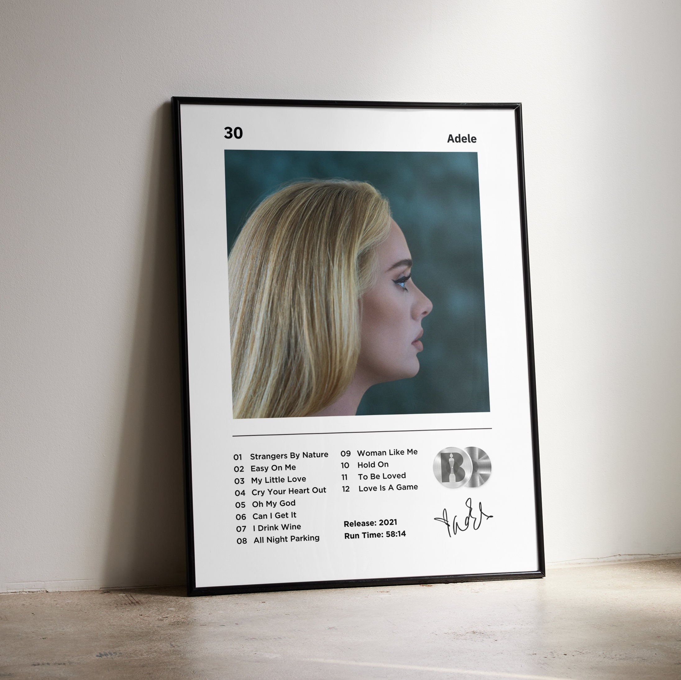 Discover Adele | 30 | Album Cover Poster