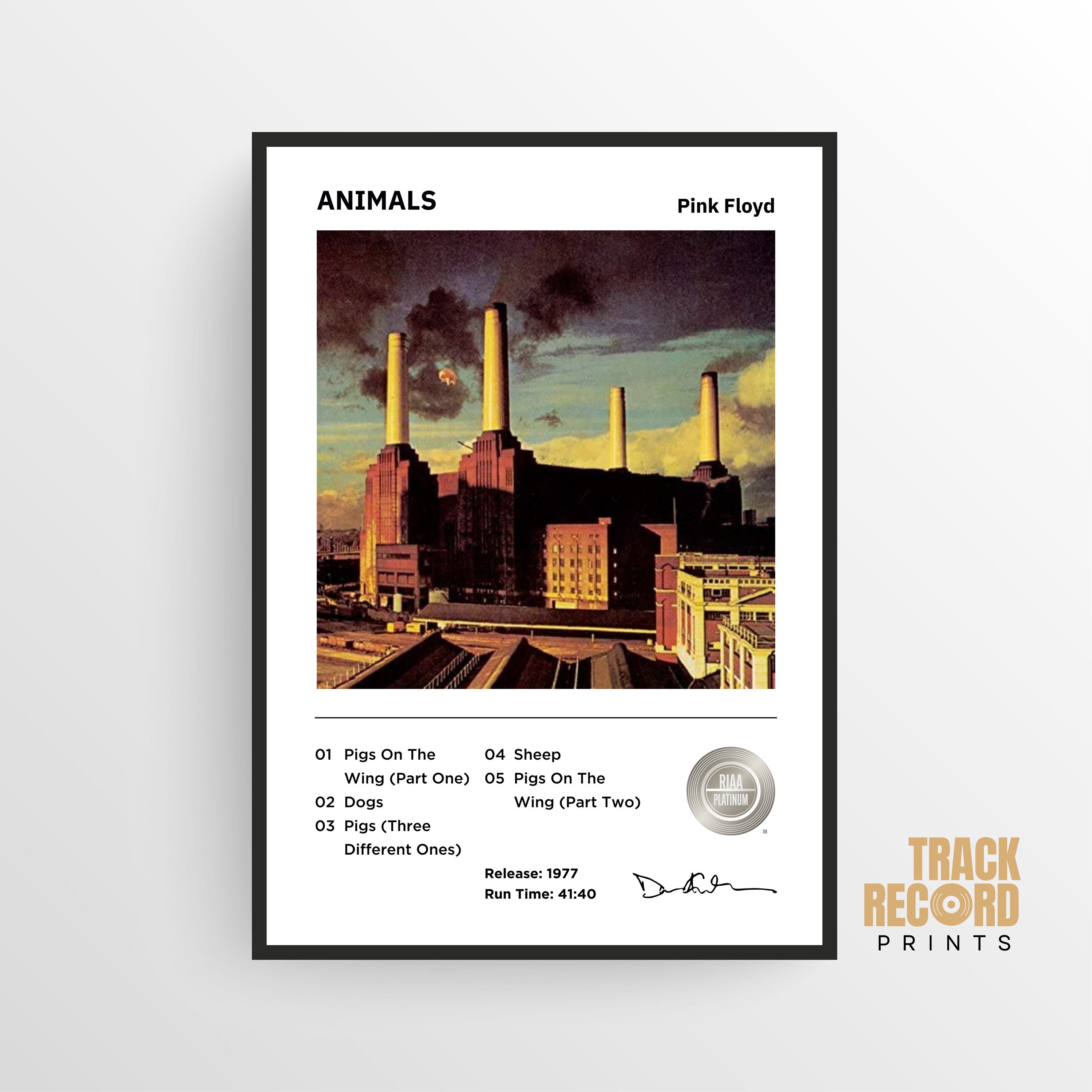 Pink Floyd Animals Album Cover Poster Print High-quality Art Pigs on ...