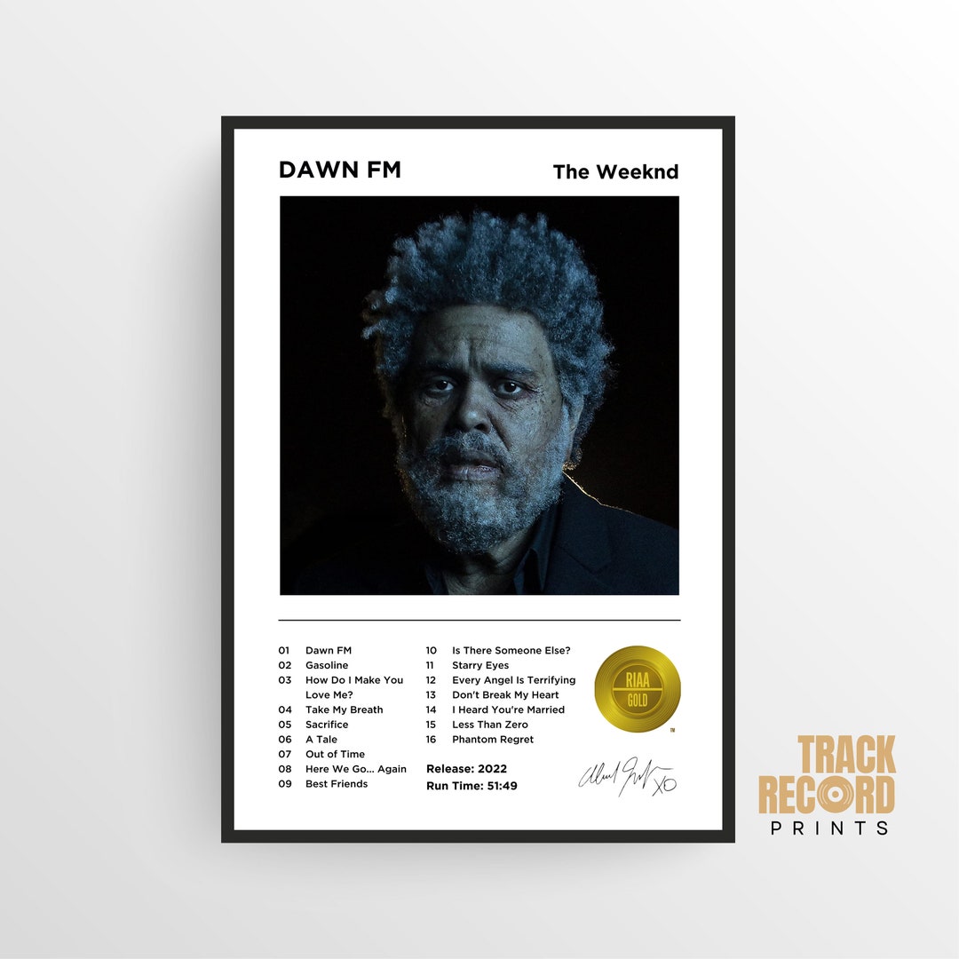 Dawn FM the Weeknd Album Cover Poster Print Highquality Etsy UK