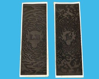 Engraved fingerboard foam tape, professional fingerskateboard foam tape custom laser engraved, 0.5mm