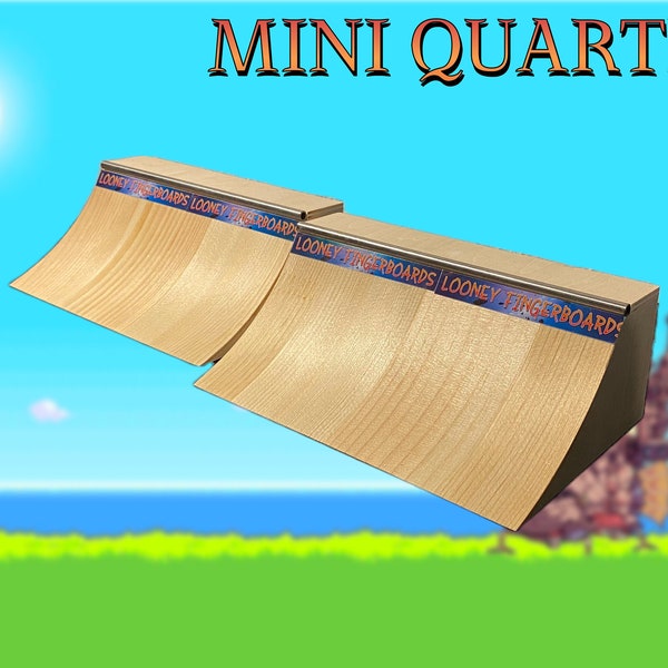 NUOVO Mini Quarter Pipe, rampa per quarter da skateboard con dita, half pipe con ostacolo per tastiera