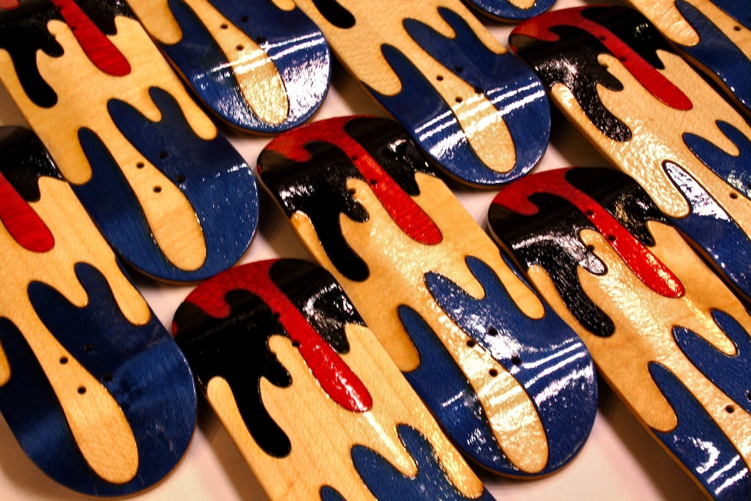 Fingerboard Split Ply Deck, Pro Finger Skateboard Wood 34 Mm X 98 Mm, Fingerboard Splitply