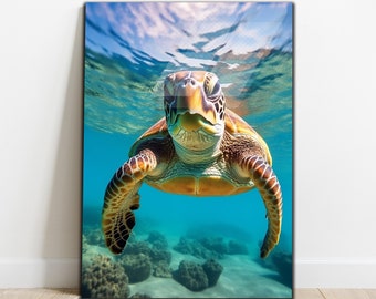 Gehard glas kunst aan de muur, zeeschildpad glas, zeeschildpadden abstract muur decor, kunst aan de muur dieren, zeedieren dier decor, unieke zeeschildpadden zeeschildpadden