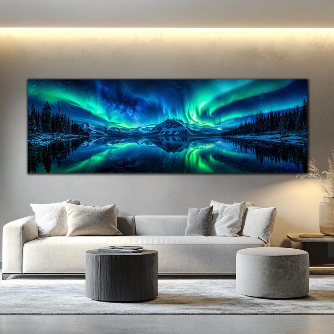 Arte em vidro da Aurora Boreal, Decoração em vidro da Aurora Boreal