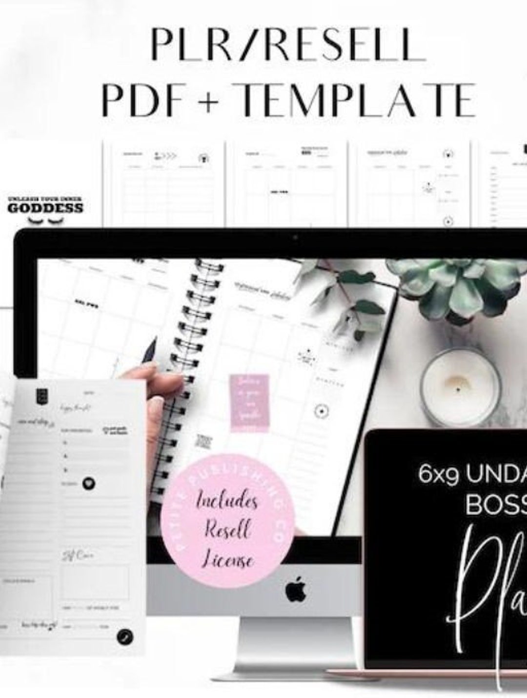 PLR Boss Babe Printable Planner - Etsy