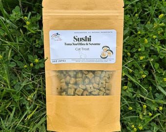 Sushi Cat Treat, Kitten treat, All natural, human grade ingredients. Safe for all ages. Preservative Free.