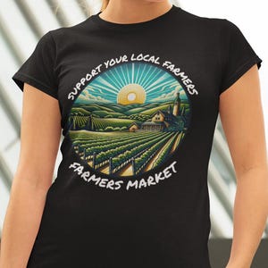 Farmers Market Comfort Colors Tee Shirt, Support Your Farmers Market Tee Shirt, Fruit and Vegetables shirt , Homestead Mom Gift, Vegan Shirt