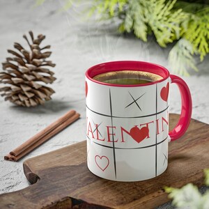 Be My Valentine text on Colorful Coffee Mug, Valentines Day Gift, Coffee Mug for Valentines Day, Customized Coffee mug, Tea Cup, Coffee Cup
