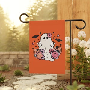 Halloween Ghost Yard Banner, Ghost Banner Sign, Custom Yard Sign, Spooky Season Yard Banner, Halloween gift, Personalize Yard Banner