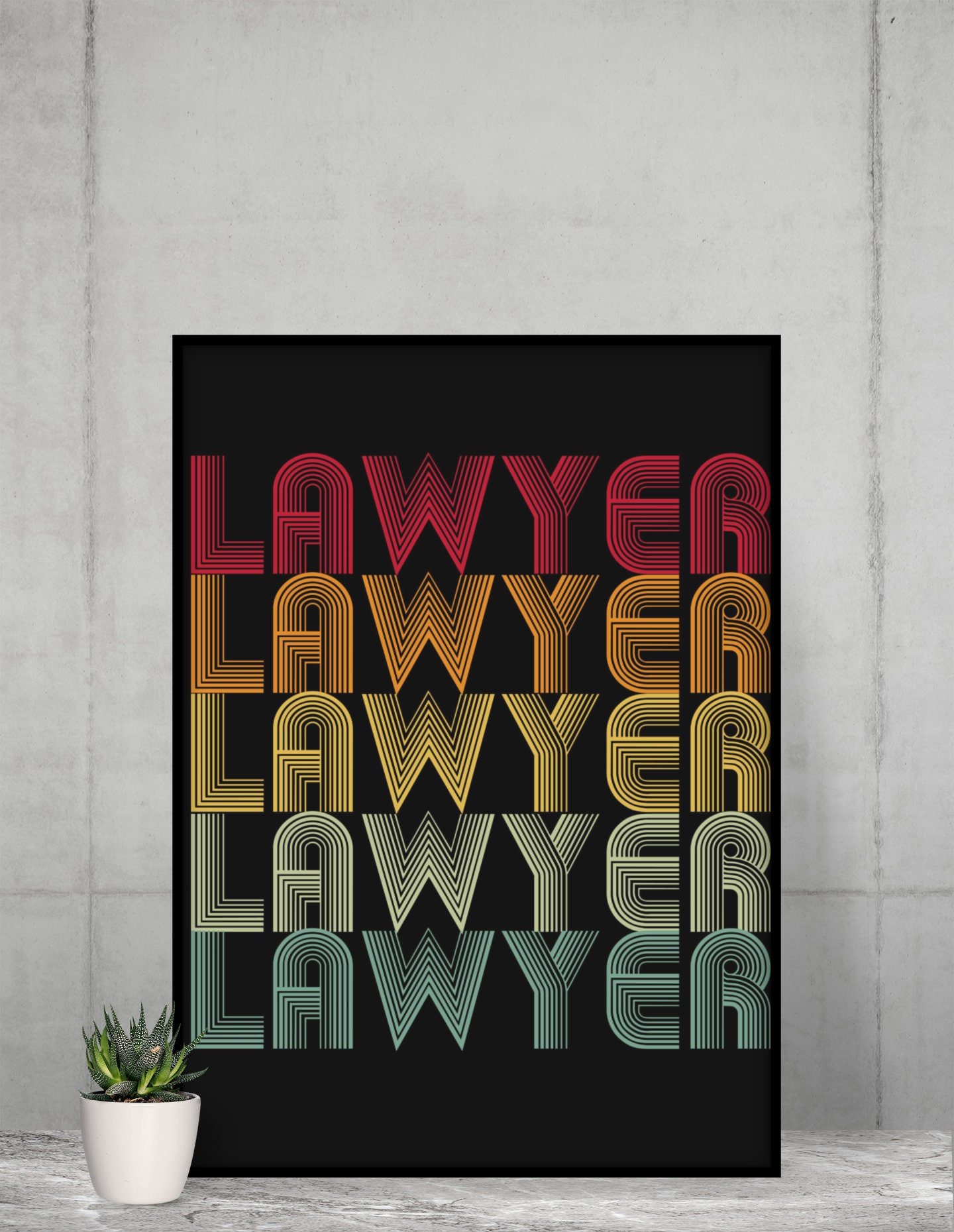 Lawyer Text on Premium Matte Vertical Posters, Lawyer Wall Art, Office