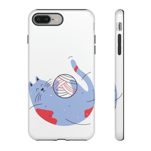 Cat Graphic on Tough Cases, iPhone Case with Cat Design, Case Gift for iPhones, iPhoneCases, Cases for cell Phones