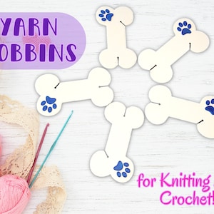 Yarn Bobbins Dog Bones | Set of 5 | Choose your own colors! | 3D Printed!