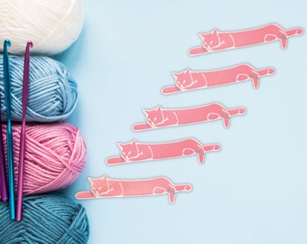 Yarn Bobbin for Crochet and Knitting Sleeping Cat Set of 5 Choose Your Own  Colors 3D Printed 