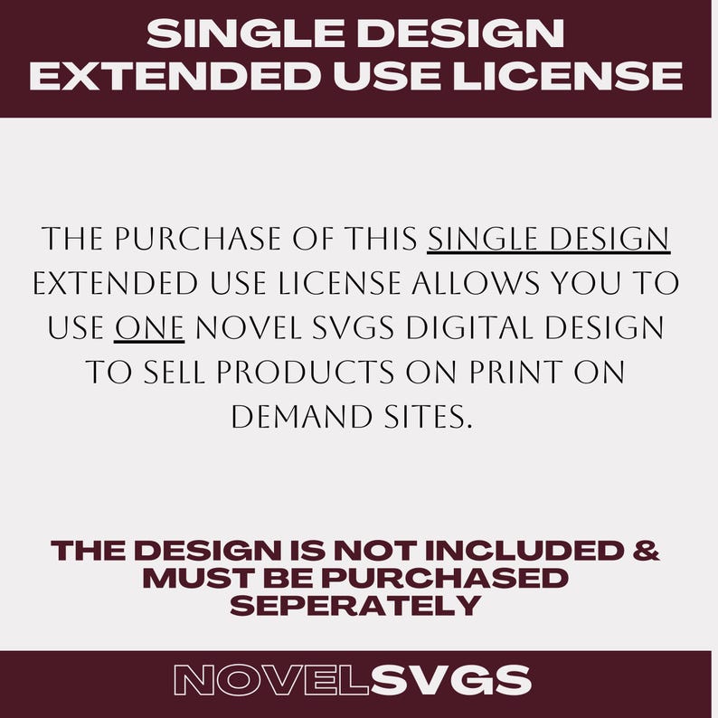 Print on Demand Commercial License | Single Design | POD License ...