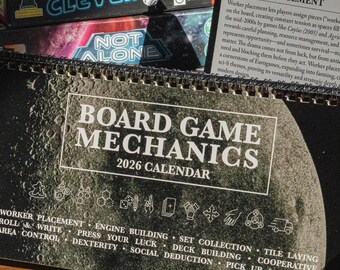 Board Game Desktop Calendar 2026 Game Room Decor Gift For Game Lovers 2026 Planner Desk Calendar Board Game Office Desk Accessories