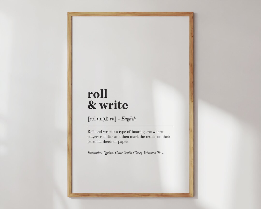 Board Game Geek Decor Wall Art for Board Gamer Home Decor Housewarming ...