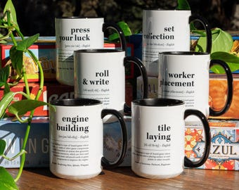 Board Game Coffee Mug Fun Gift for Board Game Lover Cozy Office Decor Unique Game Night Accessory Drinkware