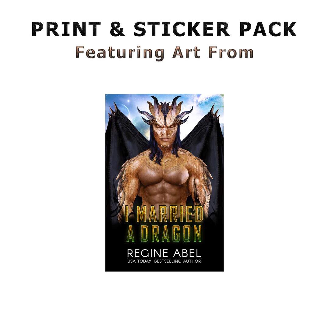 Dragon Print & Sticker Pack - Etsy