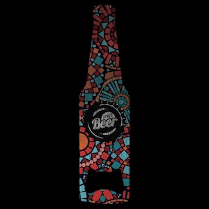 Personalized Stainless Steel Bottle Opener – Bottle Shaped, Custom Sublimation Gift.