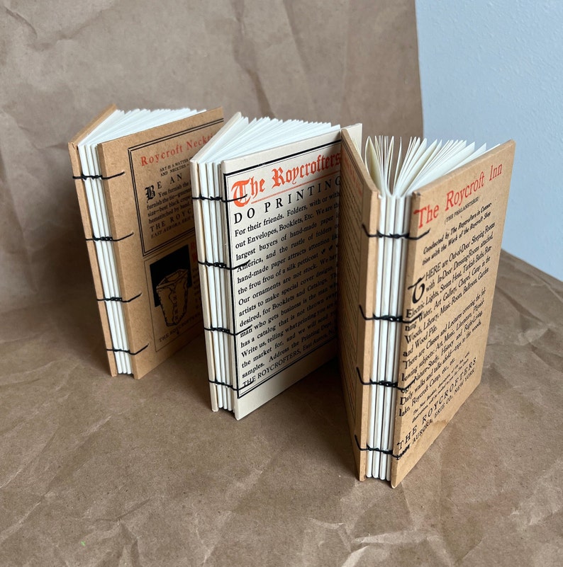 Blank Handmade Coptic Stitch Journal, Covers Made From Vintage Book ...