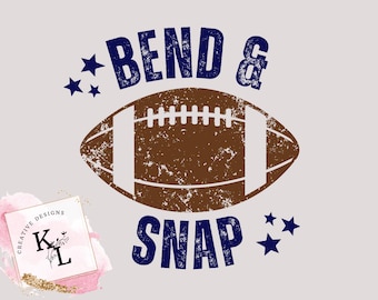 PNG | Bend and Snap Football_Navy_PNG (Digital Download)