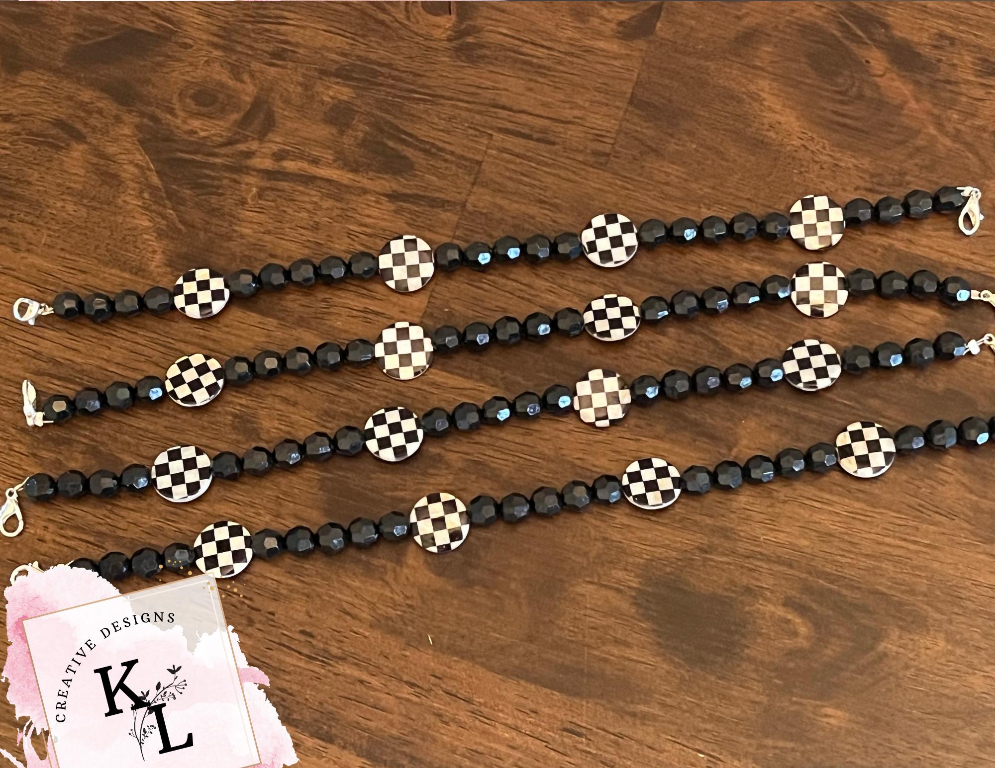 Trucker Hat Chain Black Beads - Etsy display picture 3