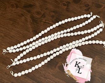 Hat Chain | Beaded_white