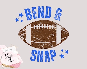 PNG | Bend and Snap Football _ Royal Blue_PNG (Digital Download)