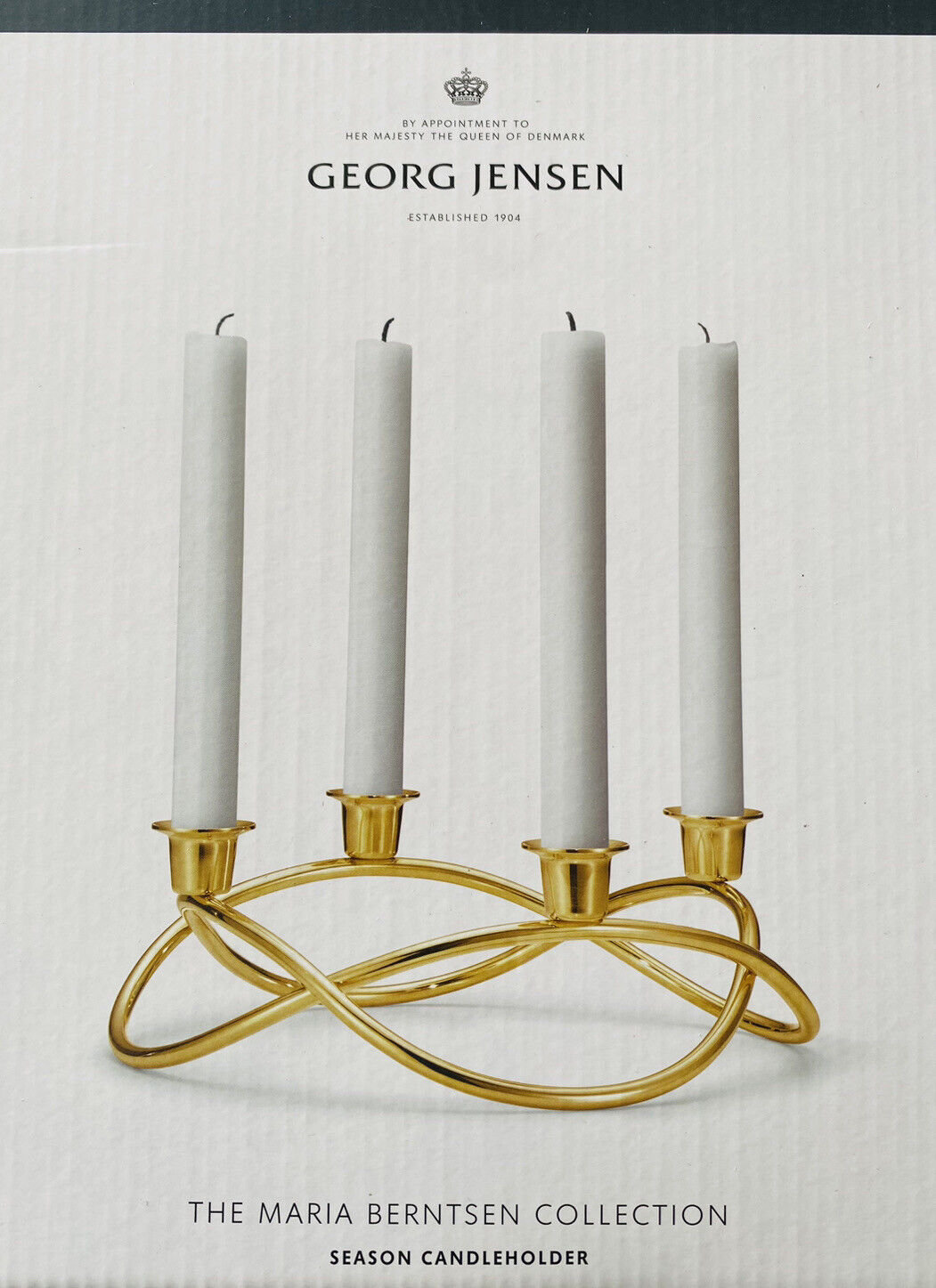Jensen Season Candle Holder Gold Plated BRAND NEW Etsy