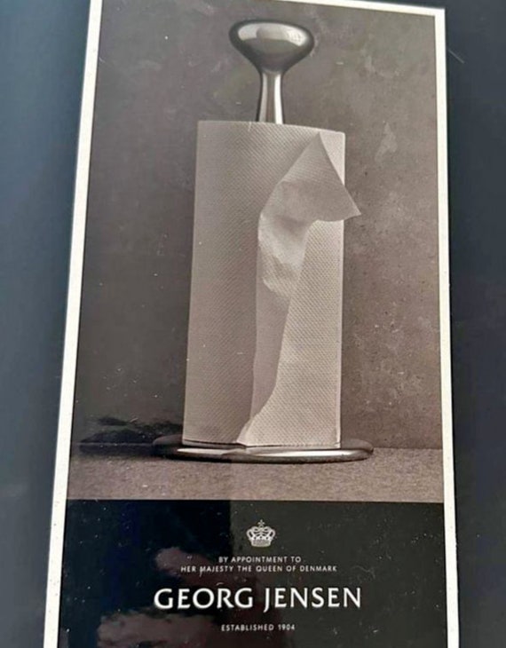 Georg Jensen Alfredo Kitchen Roll Holder Brand New Etsy
