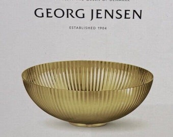 Georg Jensen Bernadotte Bowl Gold 13 cm - - Brand New