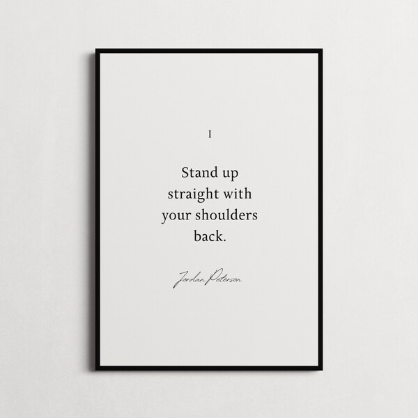 Jordan Peterson Poster Etsy