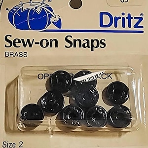 Vintage sew on snap fasteners