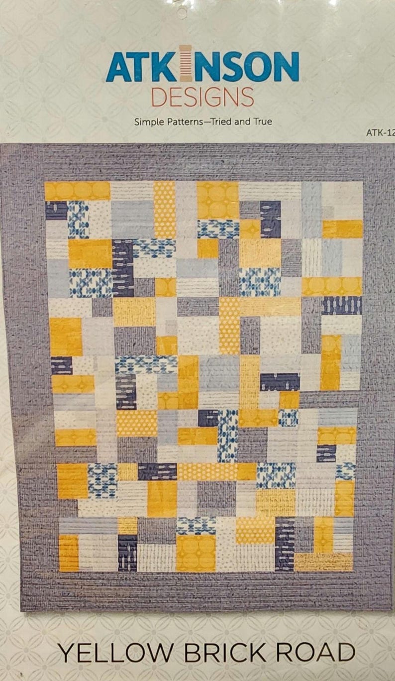 Yellow Brick Road Quilt Pattern by Atkinson Designs and Kit With ...