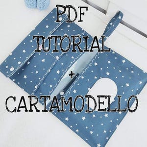 Pattern + Tutorial Diaper Bag and Wipes Holder PDF sewing baby Bib silhouettes
