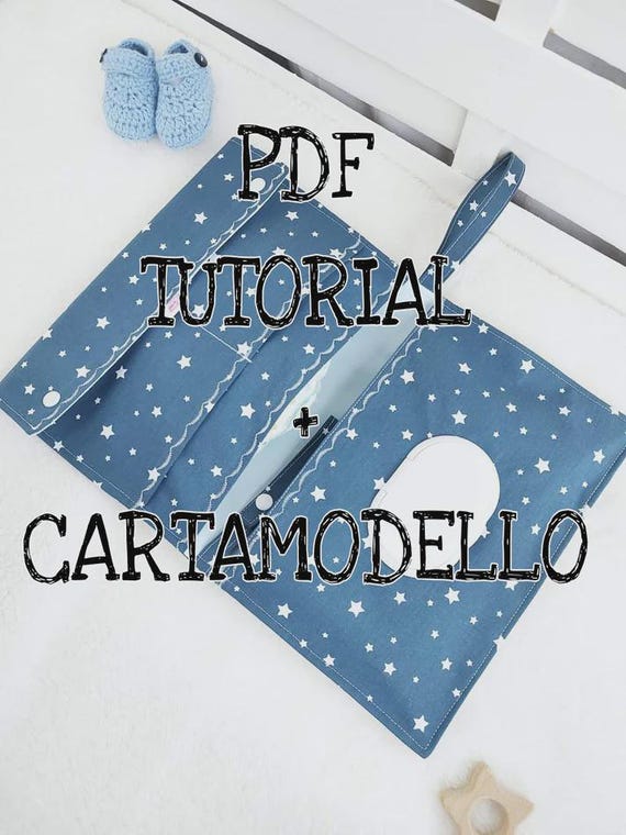 Pattern Tutorial Diaper Bag and Wipes Holder PDF Sewing Baby Bib