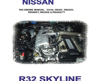 Nissan R32 CA18i RB20E RB20DE RB20DET RB25DE Service repair manual
