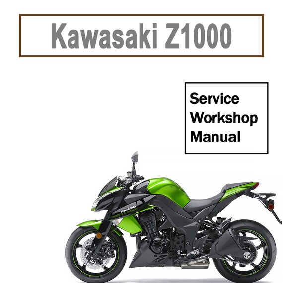 Z1000 Service Manual 2010-2013 - Etsy