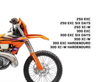 KTM 2000 2001 2002 2003 - 250 400 450 520 525 Sx Mxc Exc Racing