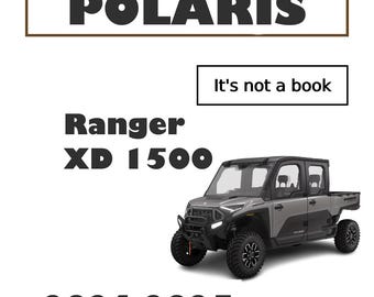 Workshop Service Manual for Polaris Ranger XD 1500 (2024-2025)