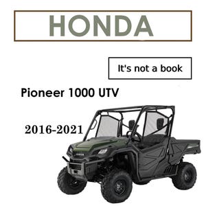 Honda Pioneer 1000 Service Manual (2016-2021)