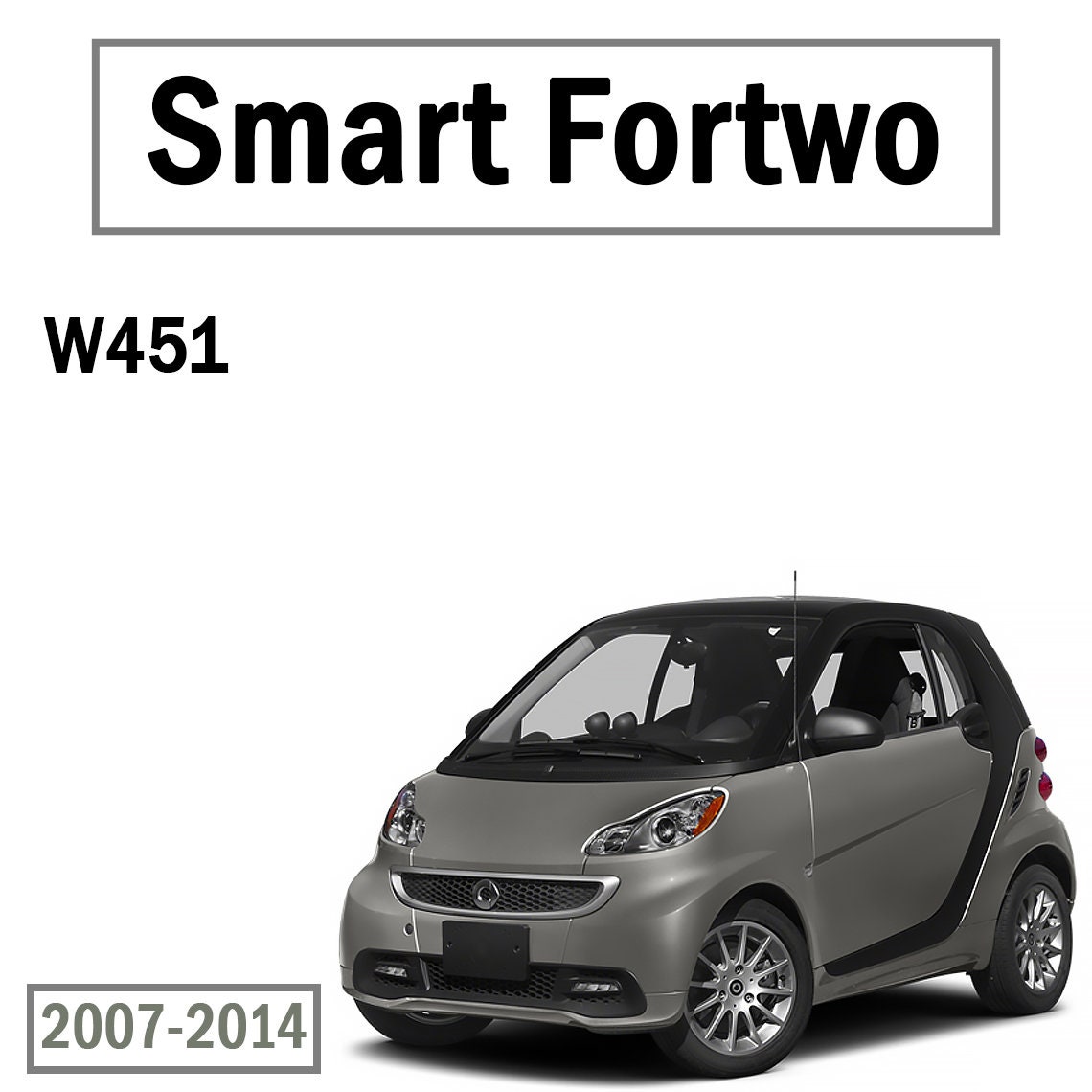 4 Stück Auto Einstiegsleisten Schutz für Smart Fortwo Forfour
